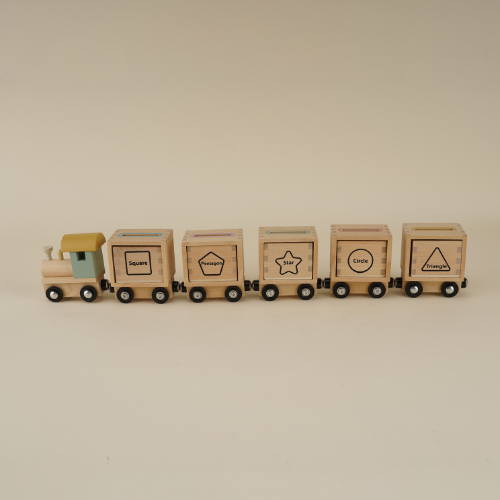 Wooden Train with Magnetic Connection